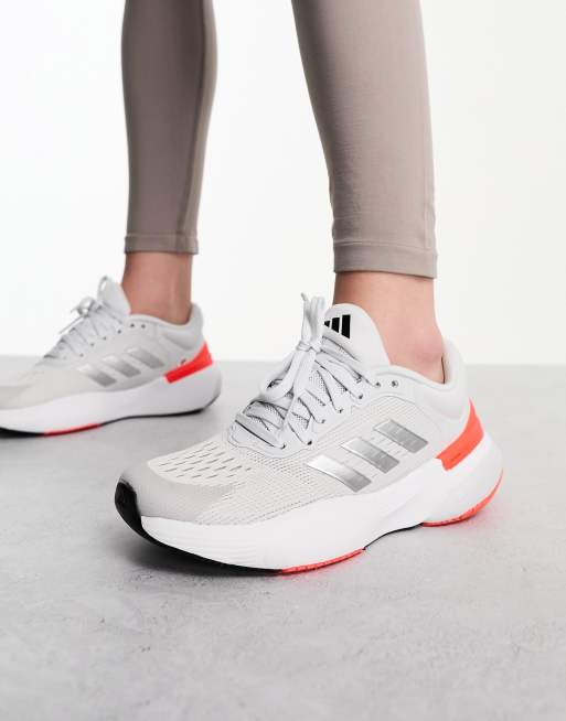 Grey and orange adidas trainers online