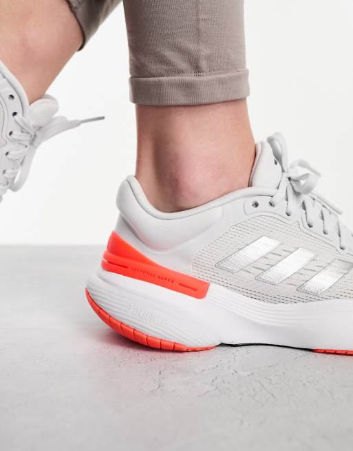 adidas Running Response Super 3.0 trainers in grey and orange