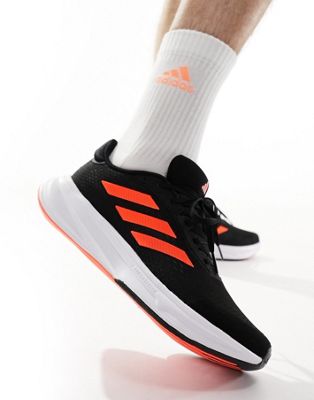 adidas Running Response Super trainers in black and red