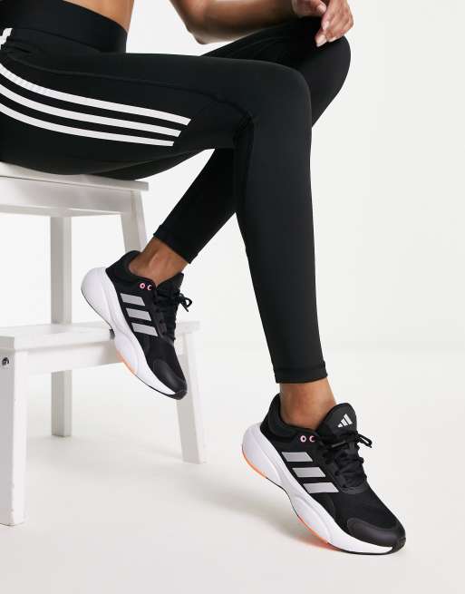 adidas Running Response trainers in black | ASOS