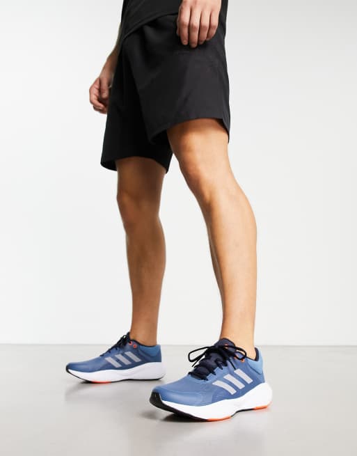 adidas Running Response trainers in blue ASOS
