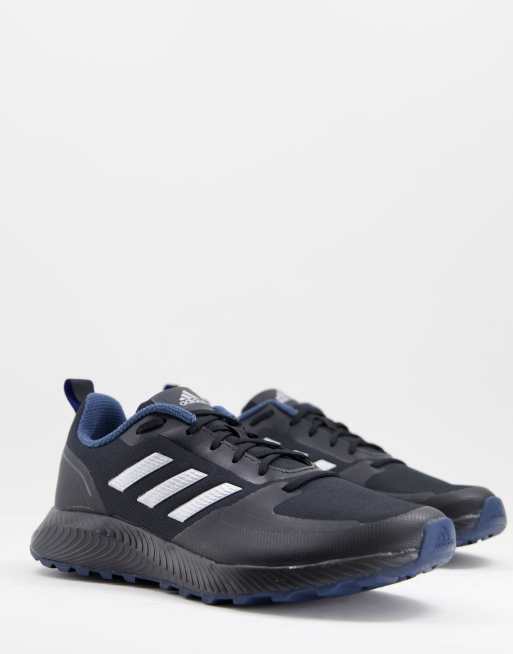 adidas Running Run Falcon 2.0 Running trainers in black and silver 