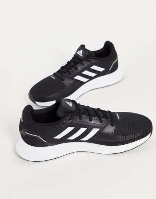 adidas black and white running