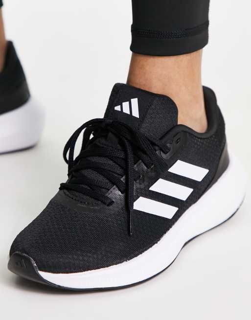 adidas Running Run Falcon 3.0 trainers in black, 3 of 4