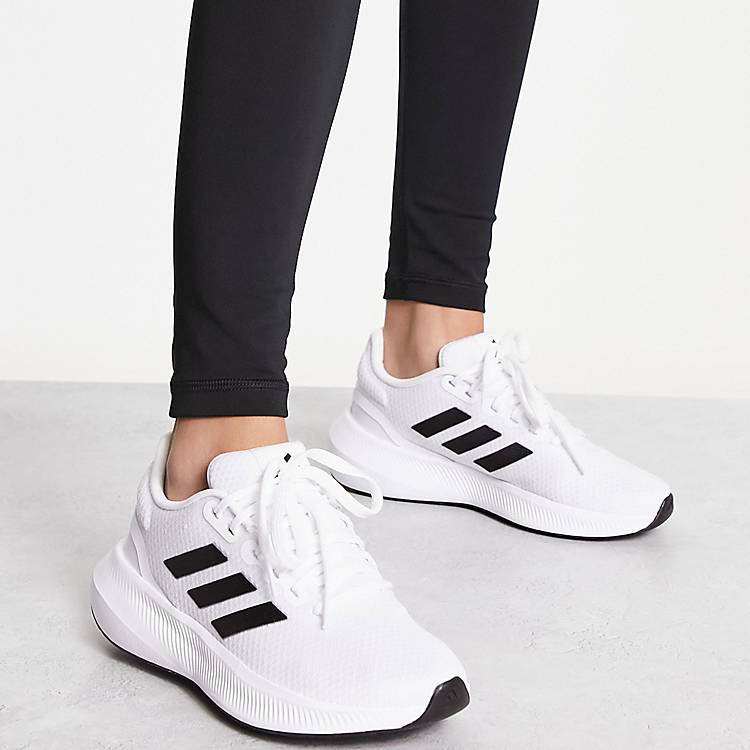 adidas Running Run Falcon  trainers in white | ASOS
