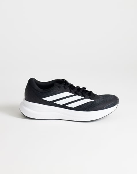 adidas Running Run Falcon 6 trainers in black and white - view 1