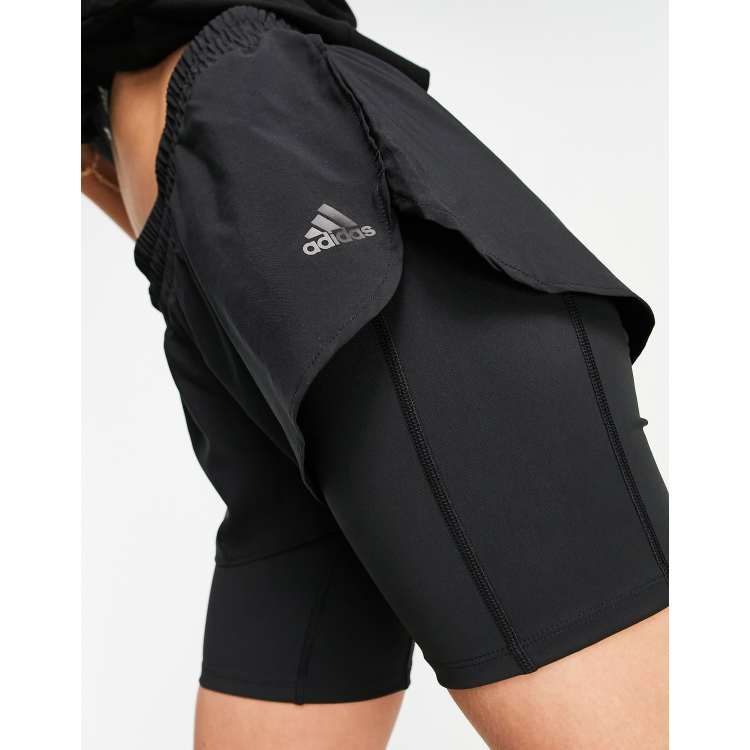 Adidas women's 2 in 1 store running shorts