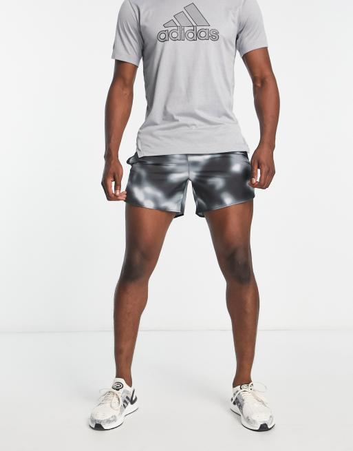 adidas Running – Run Icons – Czarno-białe szorty ze wzorem , 4 z 4