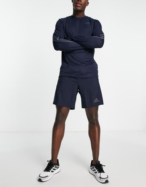 adidas - Running - Run Icons - Short in marineblauw