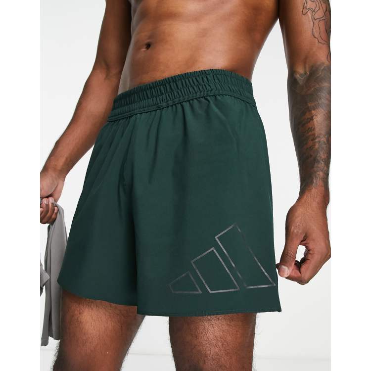 Adidas green cheap running shorts