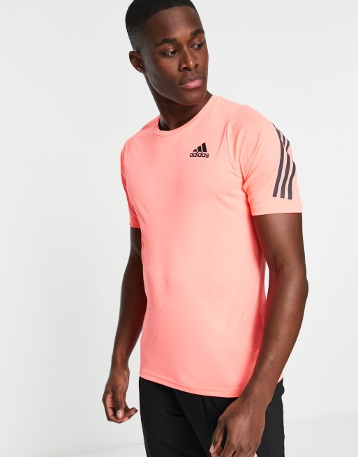 T-shirt technique en élasthanne rose Adidas - Sport Femme