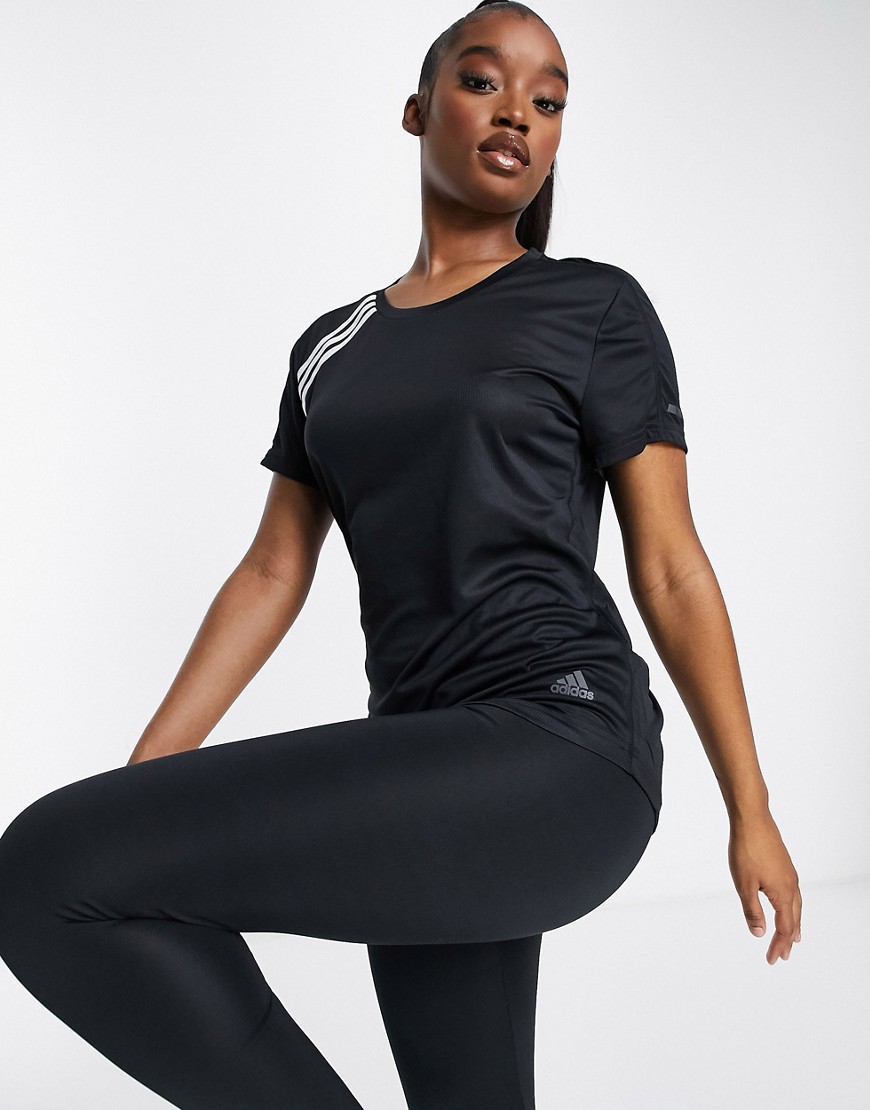 adidas - Running - Run It - T-shirt in zwart