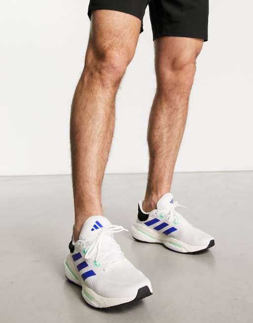 Blue adidas outlet shoes outfit