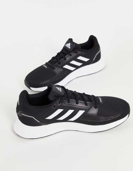 Adidas running shoes 2025 black and white