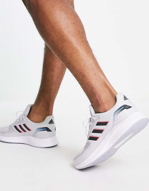 adidas gazelle silver green womens Men's Wide Fit adidas Runfalcon 5 Walking/Running Sneakers, Black/White / 11.5 / 2E