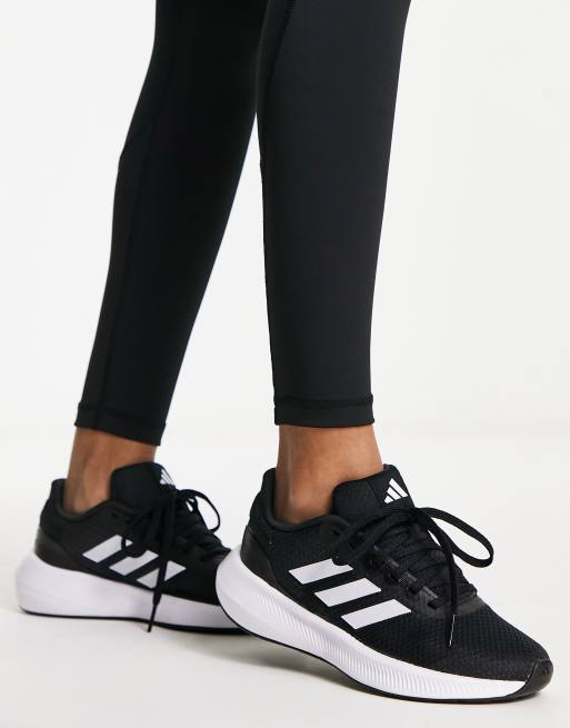 Adidas black and white womens trainers online