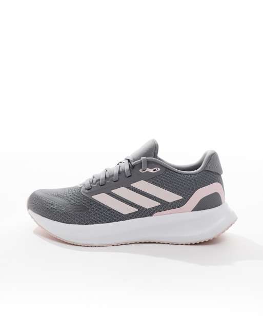 adidas Running RunFalcon 5 Sneaker in Grau und Rosa