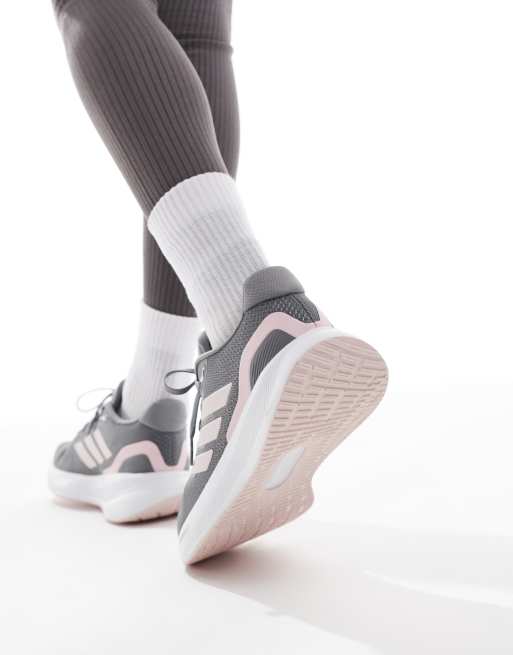adidas Running - RunFalcon 5 - Sneakers grigie e rosa, 4 di 5