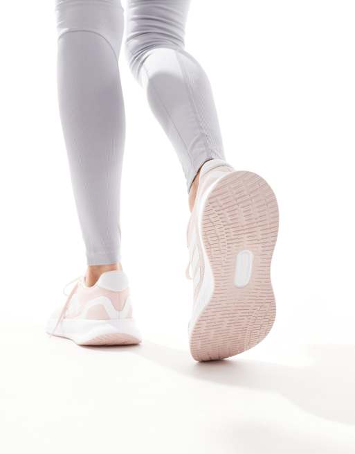 adidas Running RunFalcon trainers in peach and white ASOS