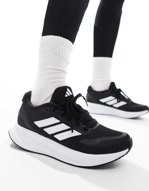 adidas Running – RunFalcon – Czarno-białe buty sportowe, 5 z 5