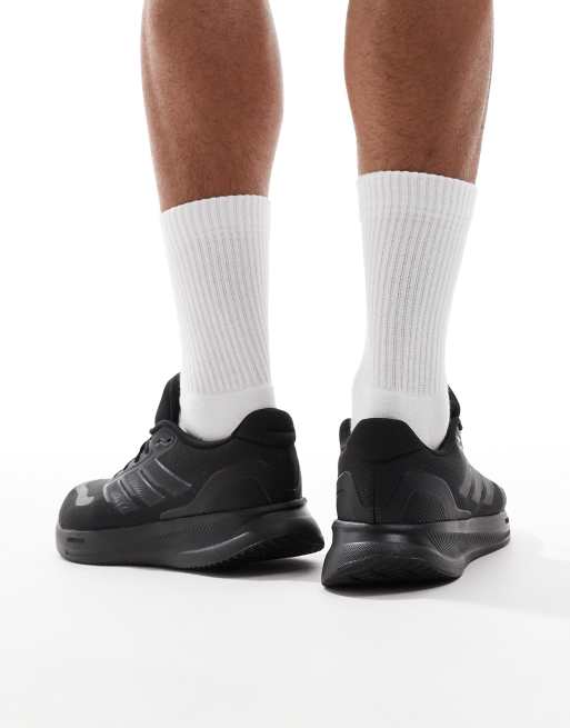adidas Running Runfalcon trainers in black ASOS