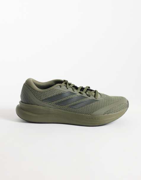 adidas Running RunFalcon trainers in green - view 1