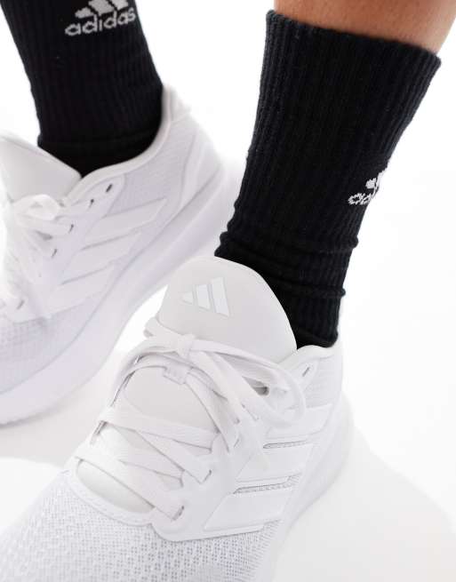 adidas Running Runfalcon trainers in white, 3 of 5