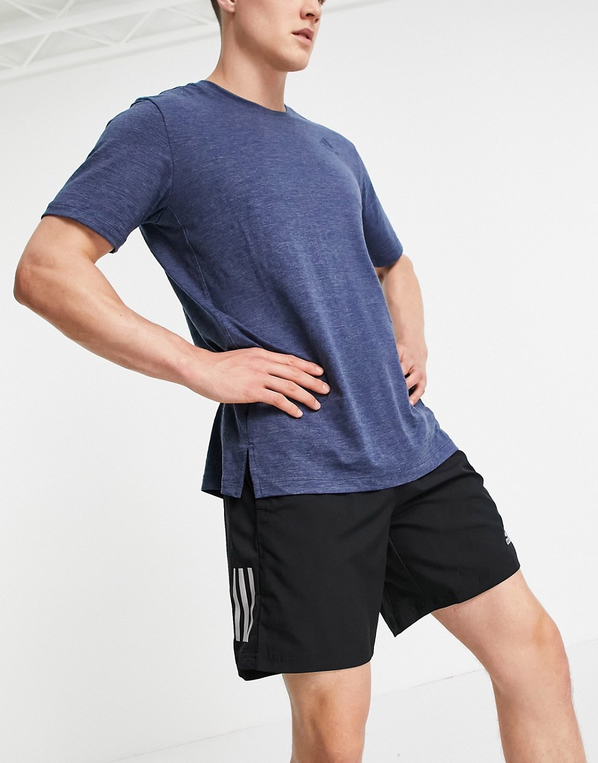 Adidas Running shorts with BOS logo in black