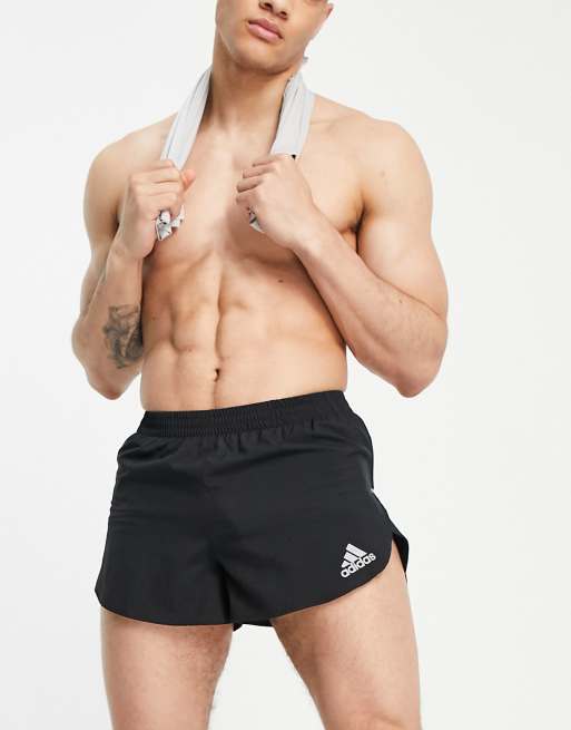 adidas Fast Split Shorts - Black