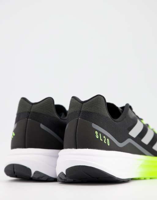 adidas - Running SL20 - Baskets - Noir et jaune, 3 de 4