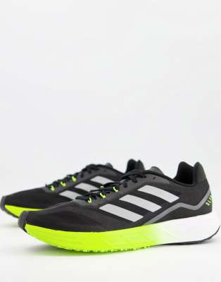 adidas Running SL20 trainers in black and yellow | ASOS