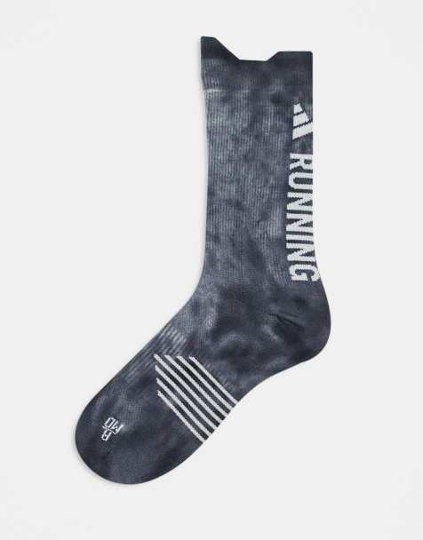 adidas Running – Socken in Schwarz mit Motiv - view 1