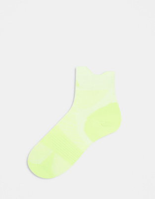 adidas Running socks in bright neon yellow-Multi