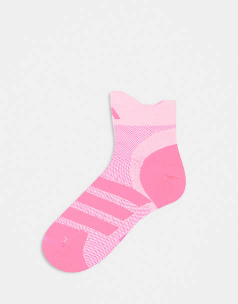 adidas Running socks in bright pink - view 1