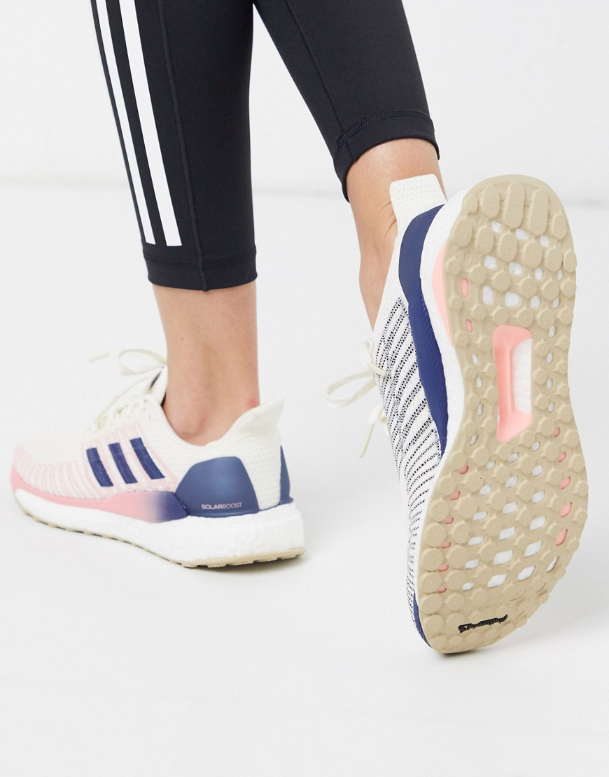 Adidas Running solar boost trainers in stone