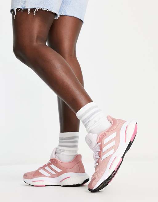 Adidas solar hot sale glide pink