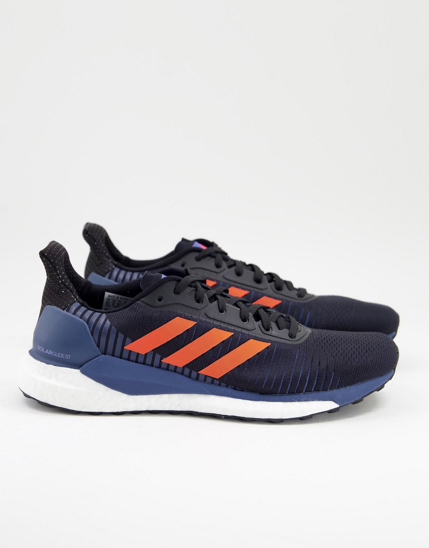 adidas Running Solar glide trainers black and red