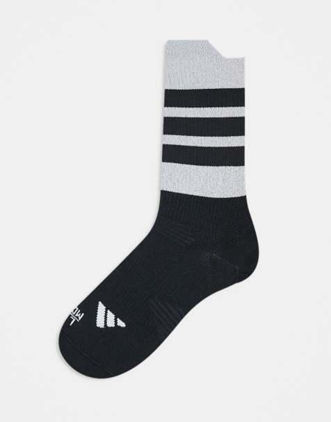 adidas Running - Sorte og hvide reflekterende sokker - view 1
