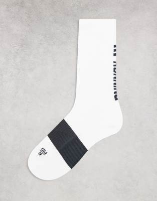 adidas Running - Sorte og hvide sokker med grafik - view 1