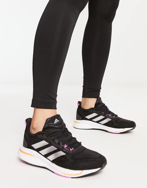 Adidas noir cheap running