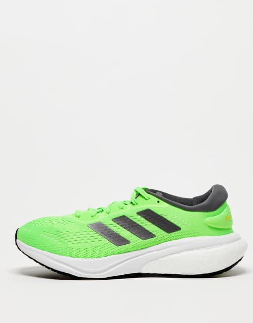 Neon green outlet adidas running shoes