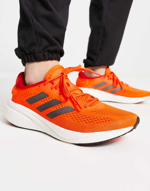 Orange addidas hot sale shoes