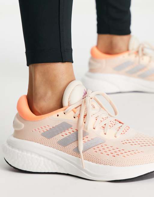 Orange adidas running on sale shoes