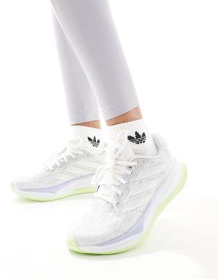 adidas Running - Supernova Comfortglide - Laufschuhe in Limettengrau und Silber