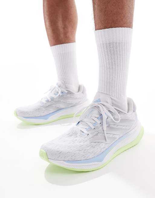 adidas Running - Supernova Comfortglide - Sneakers color grigio argento e lime