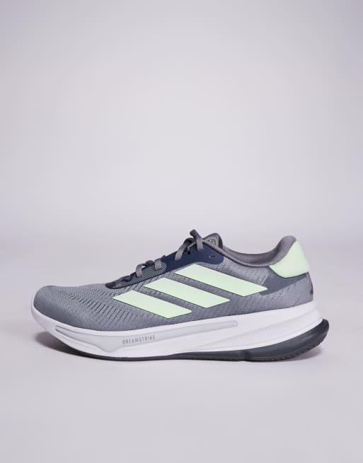 adidas Running Supernova Ease trainers in grey and green, 5 of 5