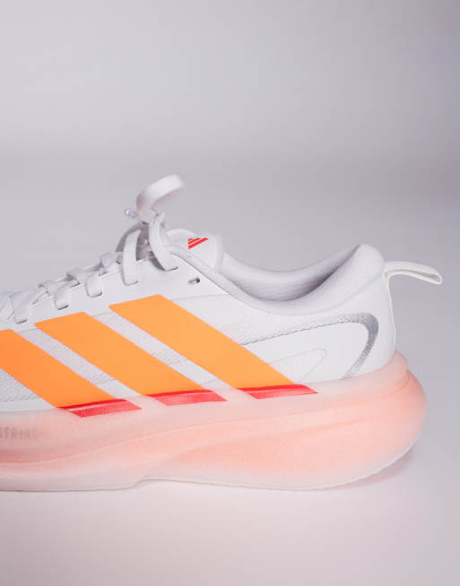 adidas - Running Supernova Glide - Baskets - Blanc/orange, 3 de 5