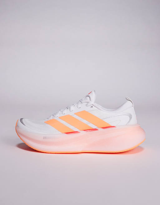 adidas Running – Supernova Glide – Biało-pomarańczowe buty sportowe, 2 z 5