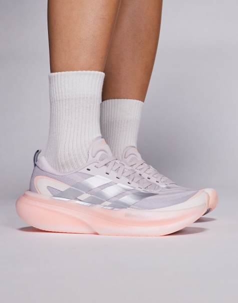 adidas Running - Supernova Glide - Lilla sneakers med sølvfarvede reflekterende detaljer - view 1