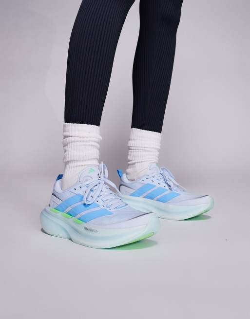 adidas Running Supernova Glide Sneaker in Blau und Aqua, 3 von 5